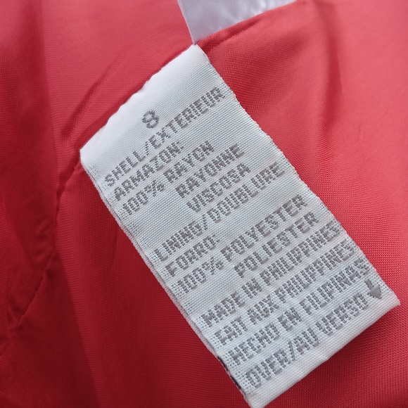 LIZ CLAIBORNE COLLECTION LADIES VINTAGE RED DOUBLE BREASTED GOLD BUTTON BLAZER - Picture 17 of 17